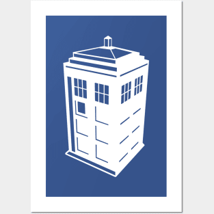 Doctor Who - Tardis - Three Point Perspective - White Posters and Art